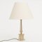 Mid-Century Table Lamp with Golden Clear Base 1