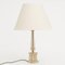 Mid-Century Table Lamp with Golden Clear Base, Image 1