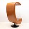 Italian Swivel Chair with Glass Panel Sides, 1970 4