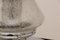 Große deutsche Mid-Century Mushroom Tischlampe aus gesprenkeltem Glas mit Chromfuß, 1960er 5