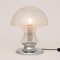 Large Mid-Century German Speckled Glass Mushroom Table Lamp on Chrome Base, 1960s 2