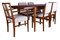 British Tulip Wood Dining Table with Chairs by Gordon Russell, Set of 7, Image 1