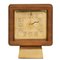 Reloj Mid-Century de madera de teca, Imagen 1