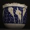 Chinesische bemalte Keramikvase mit Calla-Lilien, 2000er 4