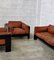 Bastiano Sofa and Armchairs in Leather by Afra & Tobia Scarpa for Gavina, 1970s, Set of 3, Image 9