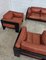 Bastiano Sofa and Armchairs in Leather by Afra & Tobia Scarpa for Gavina, 1970s, Set of 3, Image 6
