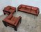 Bastiano Sofa and Armchairs in Leather by Afra & Tobia Scarpa for Gavina, 1970s, Set of 3 5