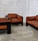 Bastiano Sofa and Armchairs in Leather by Afra & Tobia Scarpa for Gavina, 1970s, Set of 3 7