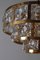 Candelabro de cristal dorado de Palwa, años 80, Imagen 6