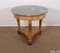 Early 19th Century Restoration Era Walnut Pedestal Table with Marble Top, Image 13