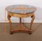Early 19th Century Restoration Era Walnut Pedestal Table with Marble Top, Image 16