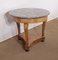 Early 19th Century Restoration Era Walnut Pedestal Table with Marble Top, Image 2