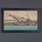 Charles John De Lacy, illustrazioni di nave da guerra, fine XIX secolo o inizio XX secolo, dipinti ad olio su tavola, set di 2, Immagine 5