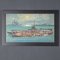 Charles John De Lacy, Warship Illustrations, Late 19th or Early 20th Century, Oil Paintings on Board, Framed, Set of 2, Image 6