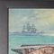 Charles John De Lacy, illustrazioni di nave da guerra, fine XIX secolo o inizio XX secolo, dipinti ad olio su tavola, set di 2, Immagine 7