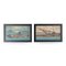 Charles John De Lacy, illustrazioni di nave da guerra, fine XIX secolo o inizio XX secolo, dipinti ad olio su tavola, set di 2, Immagine 1