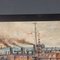 Charles John De Lacy, illustrazioni di nave da guerra, fine XIX secolo o inizio XX secolo, dipinti ad olio su tavola, set di 2, Immagine 3
