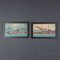 Charles John De Lacy, Warship Illustrations, Late 19th or Early 20th Century, Oil Paintings on Board, Framed, Set of 2 2