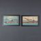 Charles John De Lacy, Warship Illustrations, Late 19th or Early 20th Century, Oil Paintings on Board, Framed, Set of 2, Image 2