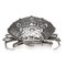 Piatto per caviale a forma di granchio placcato in argento, Italia, anni '60, Immagine 1