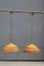 Bamboo and Brass Pendant Lamps, 1950s, Set of 2, Image 1