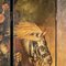 Paravent Victorien Peint à l'Huile avec Motif de Bataille, 1890s 8