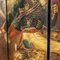 Paravent Victorien Peint à l'Huile avec Motif de Bataille, 1890s 9