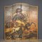 19th Century Victorian Oil-Painted Folding Screen with Cavalry in Battle Motif, 1890s, Image 3