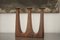 Mid-Century Three Flame Candlestick in Rosewood, 1960s, Image 4