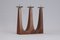 Mid-Century Three Flame Candlestick in Rosewood, 1960s, Image 2