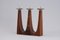 Mid-Century Three Flame Candlestick in Rosewood, 1960s, Image 1