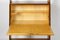 Mid-Century Brass and Oak Bookcase 8