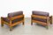 Leather Armchairs from Mobil Girgi, 1970s, Set of 2 2