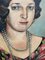 V. Marendaz, Retrato de mujer con collar de perlas, 1928, óleo sobre tablero de fibra, Imagen 3