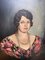 V. Marendaz, Woman's Portrait with Pearl Necklace, 1928, Oil on Fiberboard, Image 2
