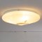Large Ceiling Light in White Murano White Glass with Black Spiral Filigree, 1980s 3