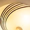 Large Ceiling Light in White Murano White Glass with Black Spiral Filigree, 1980s 4