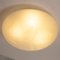 Lampada da soffitto grande in vetro di Murano satinato bianco, anni '80, Immagine 7