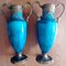Sevres Vasen aus Bronze mit grün & blau glasiertem Fayence, 2er Set 4
