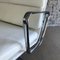 Chaise de Bureau Softpad Ea 222 / Ea 124 en Cuir Blanc par Eames pour Vitra 9