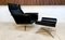 Large Model Siesta 62 Leather Lounge Chair & Ottoman by Jaques Brûle for Hans Kaufeld, Germany, 1960s , Set of 2, Image 36