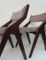 French Modernist Dining Chairs with Compass Frames, 1950s, Set of 4, Image 4