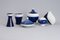 Mid-Century Vase in White and Blue Porcelain from KPM Berlin, 1950s, Set of 6 3