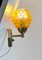 Danish Brass & Glass Wall Sconce by J. Sommer, 1960s 4