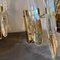 Italian Glass and Brass Wall Sconces by Gaetano Sciolari, 1970s, Set of 2 10