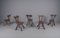 Brutalist Sculptured Chairs in the Style of Alexandre Noll, 1960s, Set of 5, Image 10