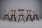 Brutalistische skulpturale Stühle im Stil von Alexandre Noll, 1960er, 5er Set 11