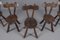 Brutalist Sculptured Chairs in the Style of Alexandre Noll, 1960s, Set of 5 9