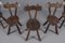 Brutalist Sculptured Chairs in the Style of Alexandre Noll, 1960s, Set of 5, Image 9