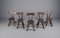 Brutalist Sculptured Chairs in the Style of Alexandre Noll, 1960s, Set of 5, Image 5